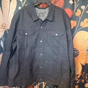 Like New!!! Rare!!! Levi's Reflective Trucker Jacket Mens Size 3XL